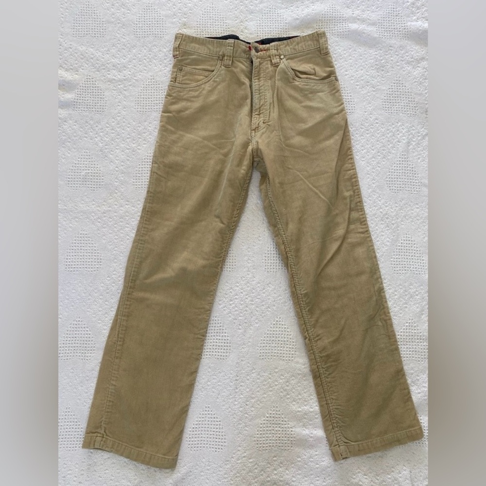 Independent Truck Company Tan Beige Corduroy Skate Pants Mens 32x30 Preowned BTG